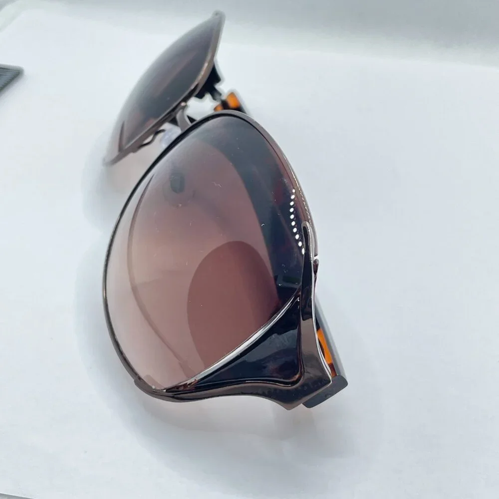 Oscar de la Renta‎ Oversized Brown Tortoise Shell Sunglasses OS